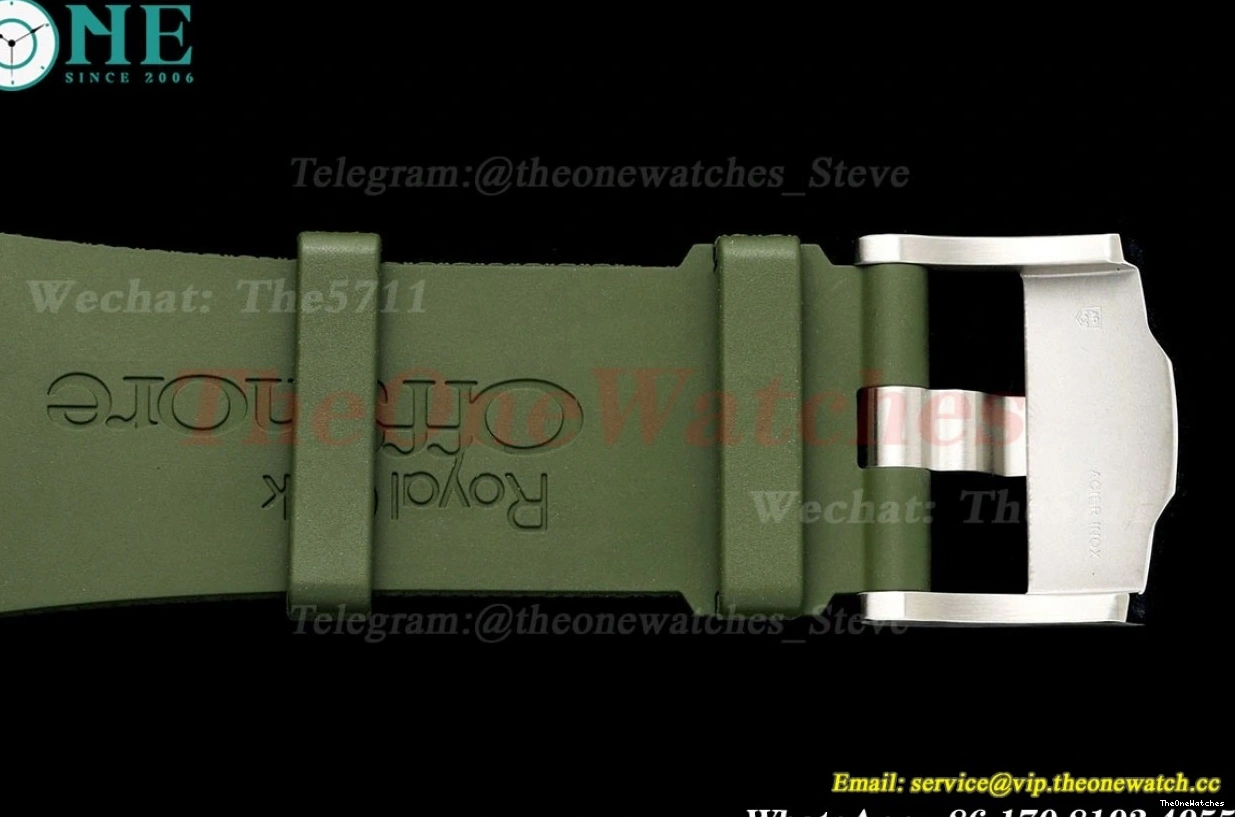 Oak 44mm Green 26405CE SS A7750 RU Royal Dial Offshore TKF 0427